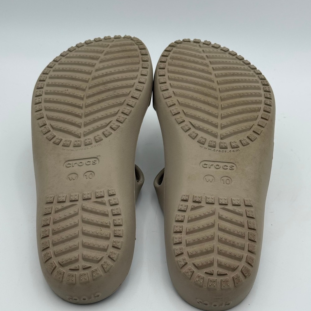 Crocs Swiftwater Sandal Khaki Tan Women 10 Strappy Slip On Comfort 203998 - Picture 6 of 7